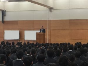 ３学期始業式が行われました