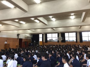 [心の教育]　1学期の総括を学年ごとに心に刻む・・・1学期終業式