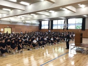 2学期始業式が行われました