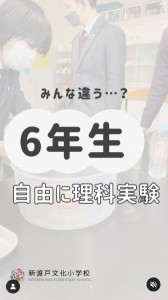 6年生　理科実験