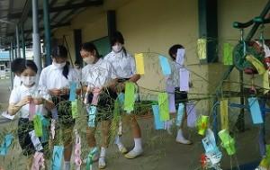 東星学園　校長・大矢正則　清瀬　私立　小学校　七夕(2)