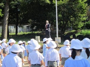 東星学園　校長　大矢校長　清瀬　私立　小学校　前期終業式(4)