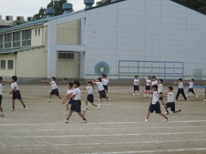 カトリック　ミッション　男女　東星学園　大矢正則校長　体育実技発表会(3)