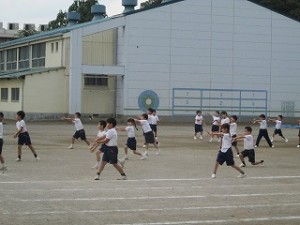 カトリック　ミッション　男女　東星学園　大矢正則校長　体育実技発表会(3)