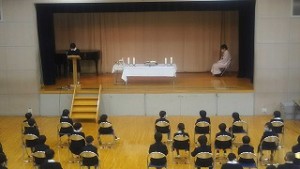 東星学園　校長・大矢正則　清瀬　私立　小学校　ミサ(2)