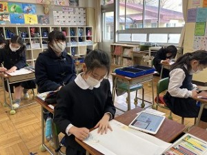 清瀬　私立　小学校　東星学園　校長　大矢正則　２月の児童ボランティア(1)