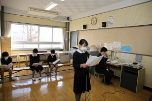 東星学園　大矢正則校長　清瀬　私立　小学校　高学年　朗読大会(2)