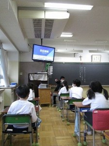 清瀬　私立　小学校　東星学園　校長　大矢正則　防犯訓練(4)