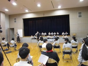 清瀬　私立　小学校　東星学園　大矢正則校長　6年生を送る会(2)