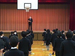 東星学園　大矢正則校長　終業式(1)